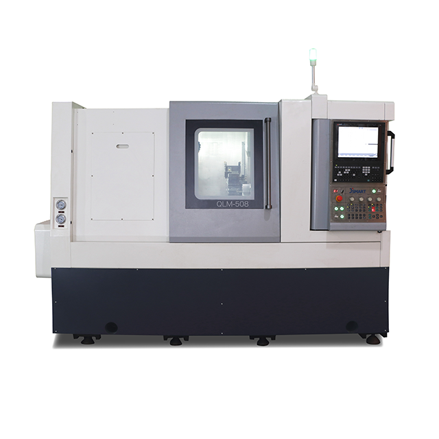 QLM-508 Spindle Hole C-axis Taiwan CNC Lathe Turning Lathe Cnc Machine with Bar Feeder And Tailstock